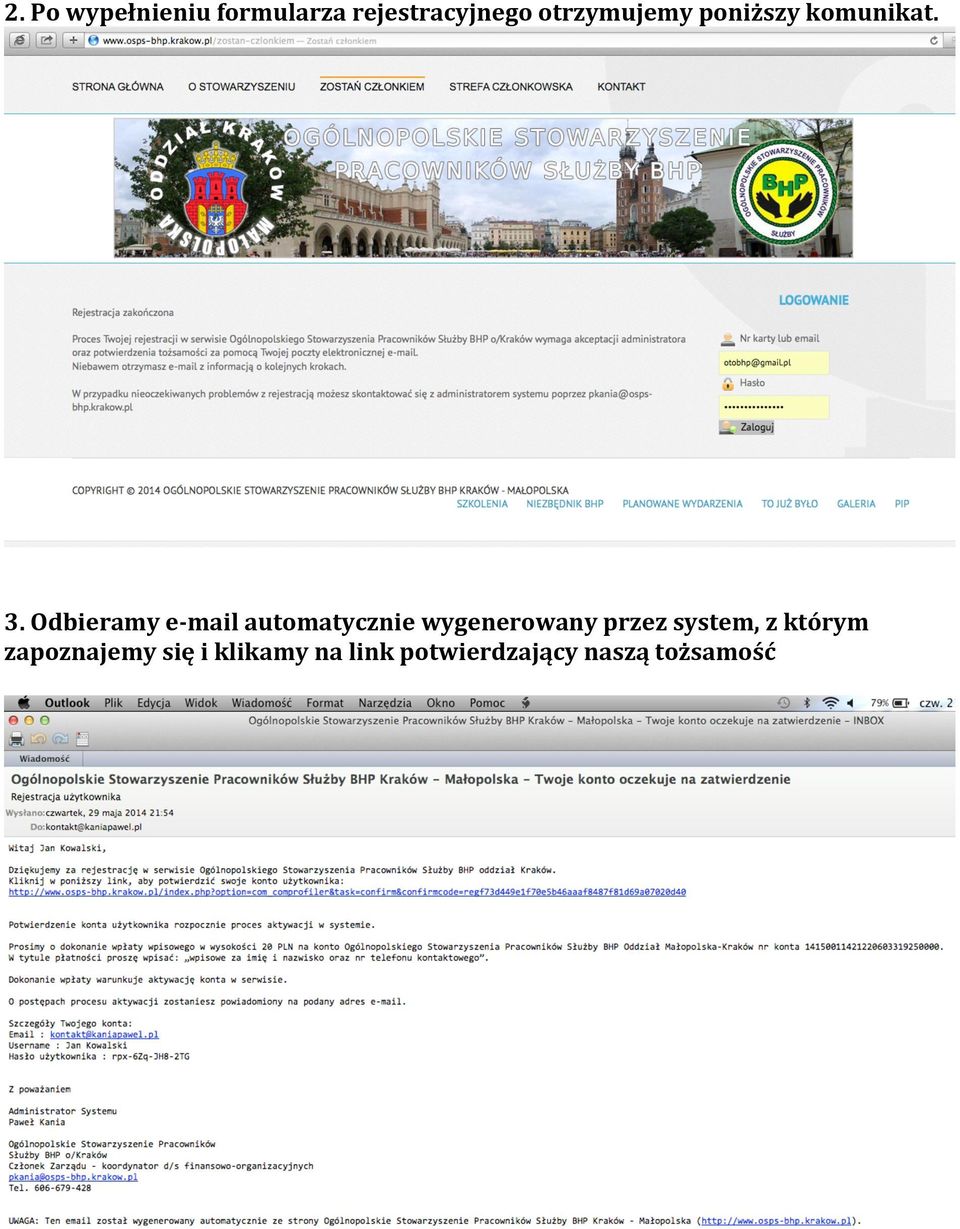 Odbieramy e- mail automatycznie wygenerowany przez