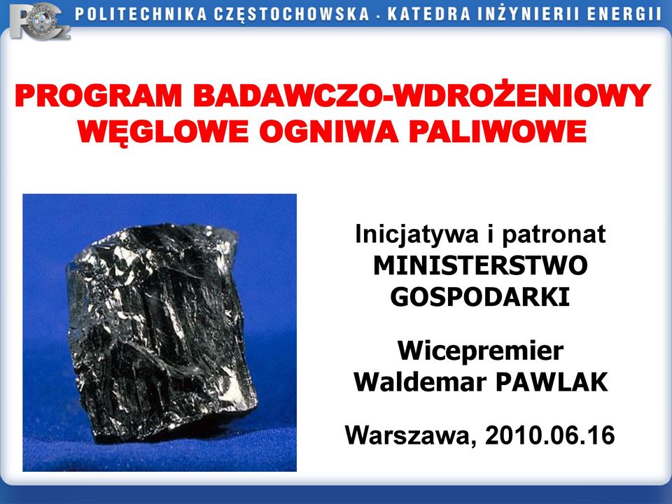 patronat MINISTERSTWO GOSPODARKI