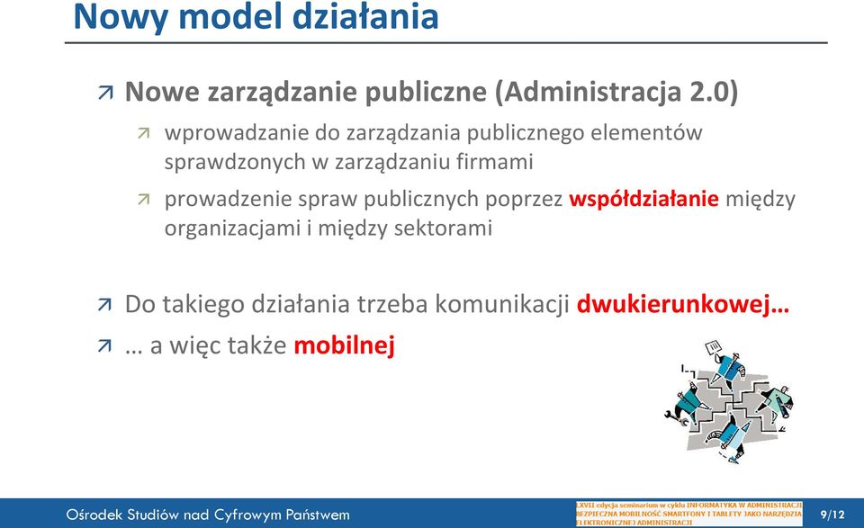 firmami prowadzenie spraw publicznych poprzez współdziałanie między organizacjami