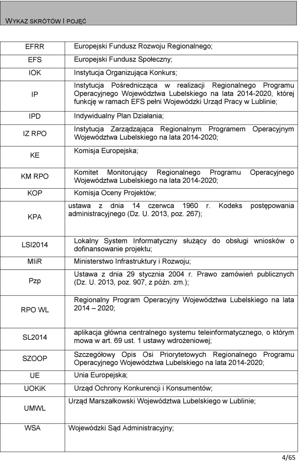 Zarządzająca Regionalnym Programem Operacyjnym Województwa Lubelskiego na lata 2014-2020; Komisja Europejska; Komitet Monitorujący Regionalnego Programu Operacyjnego Województwa Lubelskiego na lata