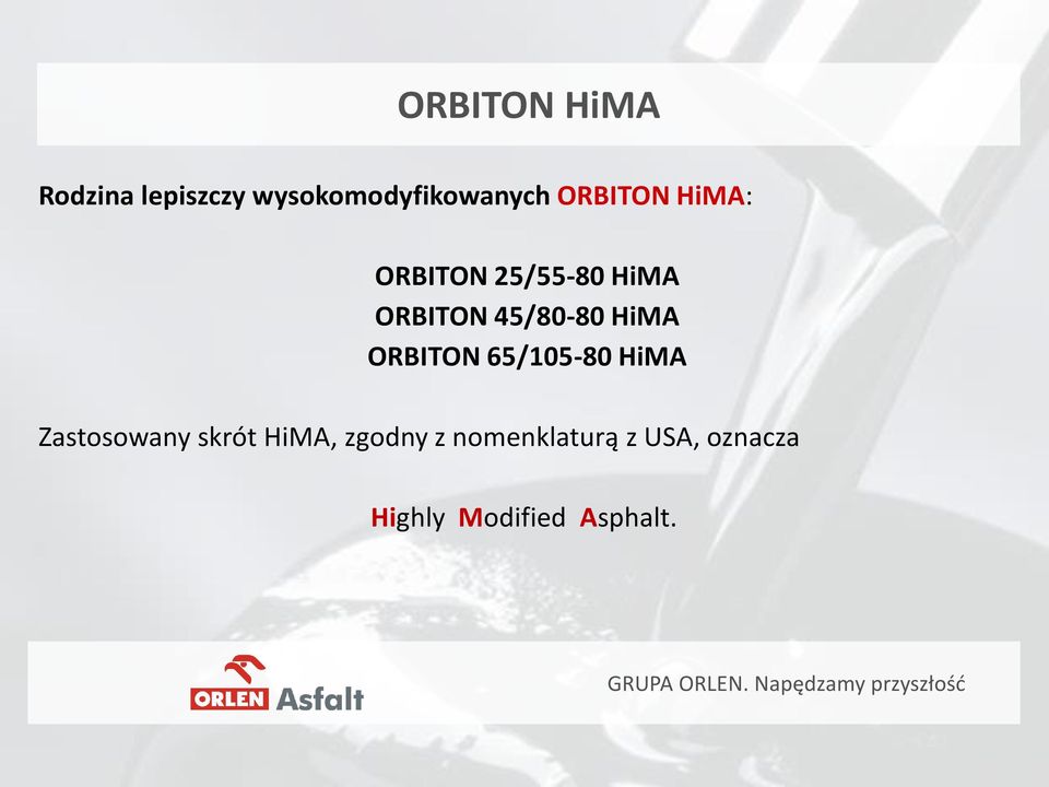 HiMA ORBITON 65/105-80 HiMA Zastosowany skrót HiMA,