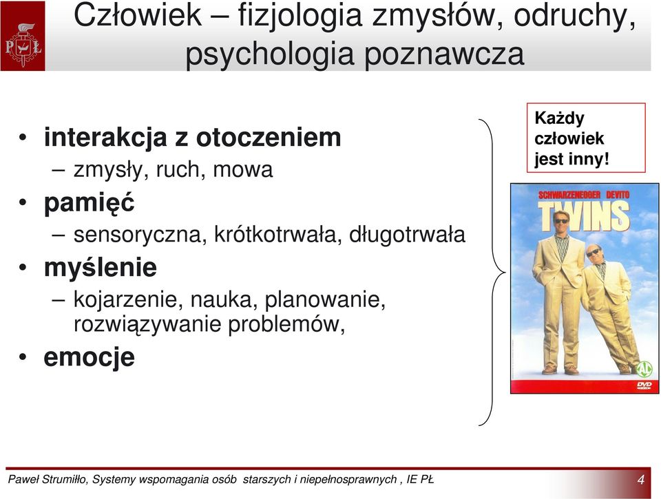 sensoryczna, krótkotrwała, długotrwała myślenie kojarzenie,