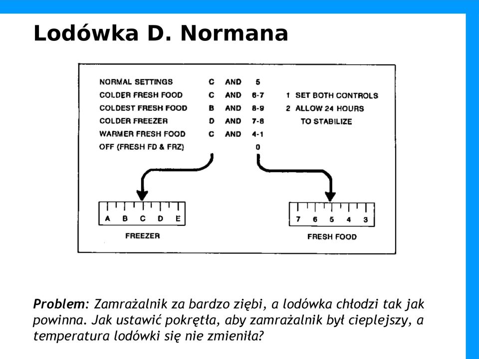 a lodówka chłodzi tak jak powinna.