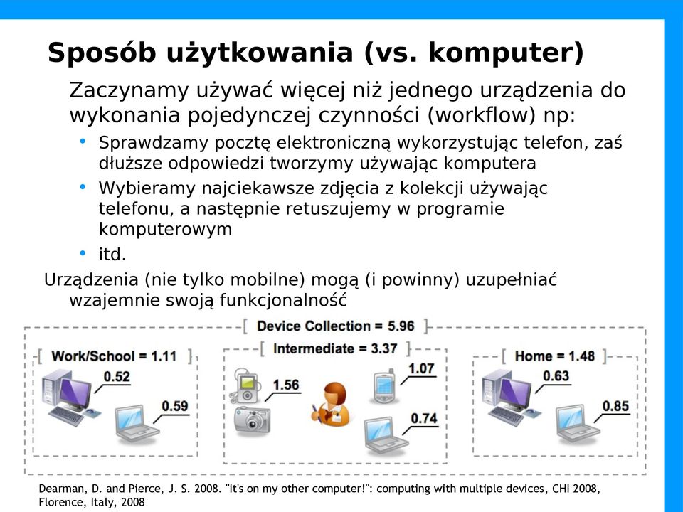 wykorzystując telefon, zaś dłuższe odpowiedzi tworzymy używając komputera Wybieramy najciekawsze zdjęcia z kolekcji używając telefonu, a