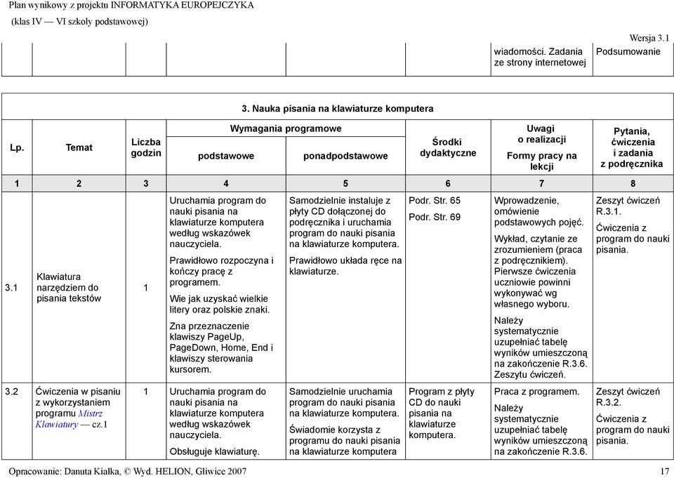 Klawiatura narzędziem do pisania tekstów Uruchamia program do nauki pisania na klawiaturze komputera według wskazówek Wie jak uzyskać wielkie litery oraz polskie znaki.