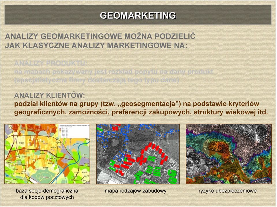 KLIENTÓW: podział klientów na grupy (tzw.