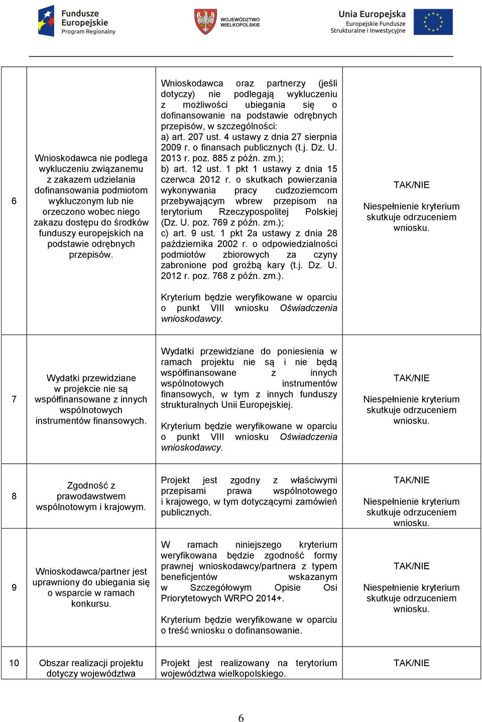 207 ust. 4 ustawy z dnia 27 sierpnia 2009 r. o finansach publicznych (t.j. Dz. U. 2013 r. poz. 885 z późn. zm.); b) art. 12 ust. 1 pkt 1 ustawy z dnia 15 czerwca 2012 r.