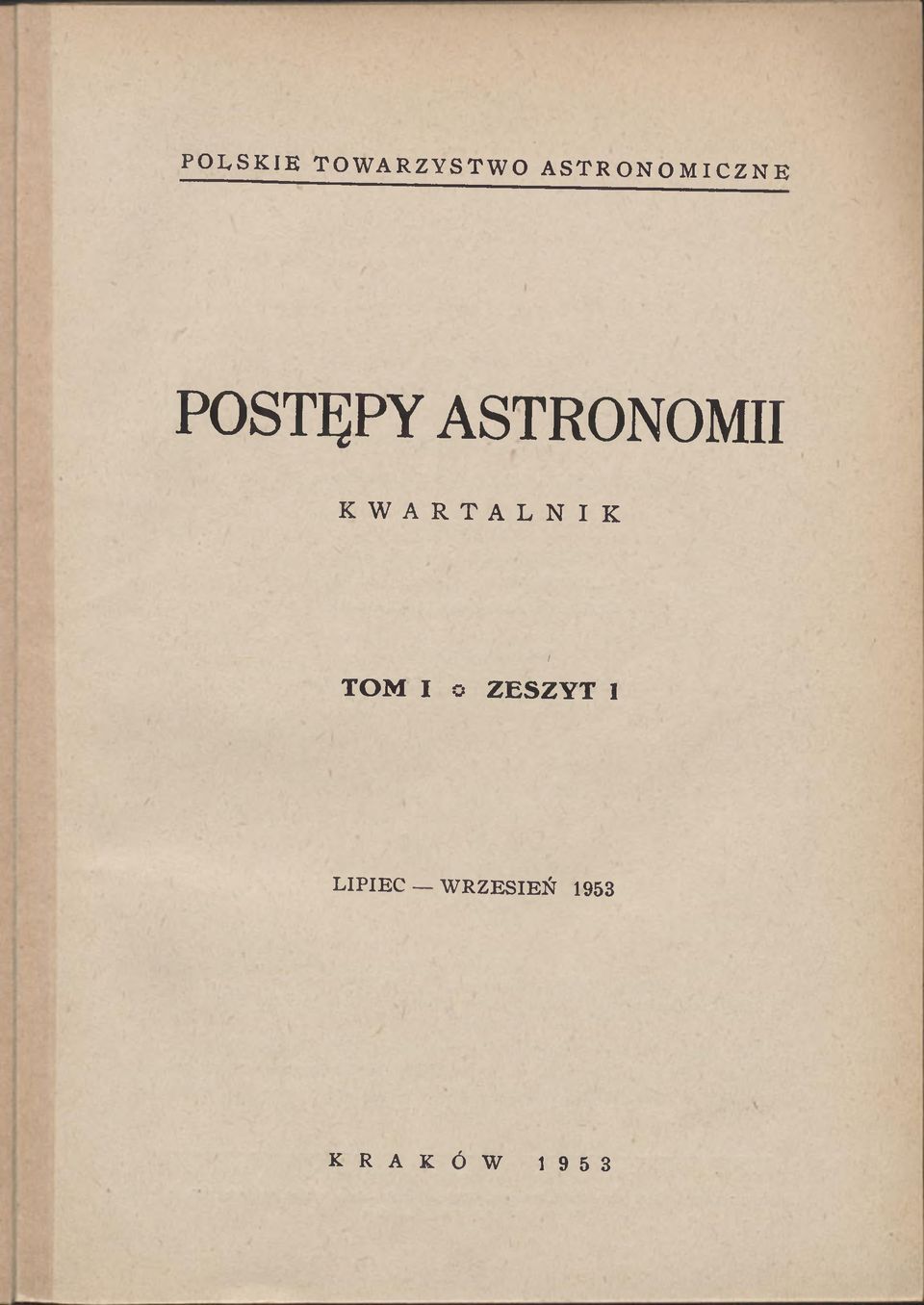 ASTRONOMII KWARTALNIK TO M I o