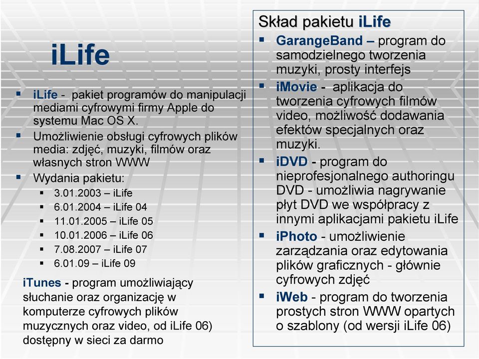 2007 ilife 07 6.01.