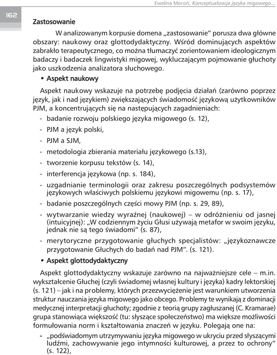analizatora słuchowego.