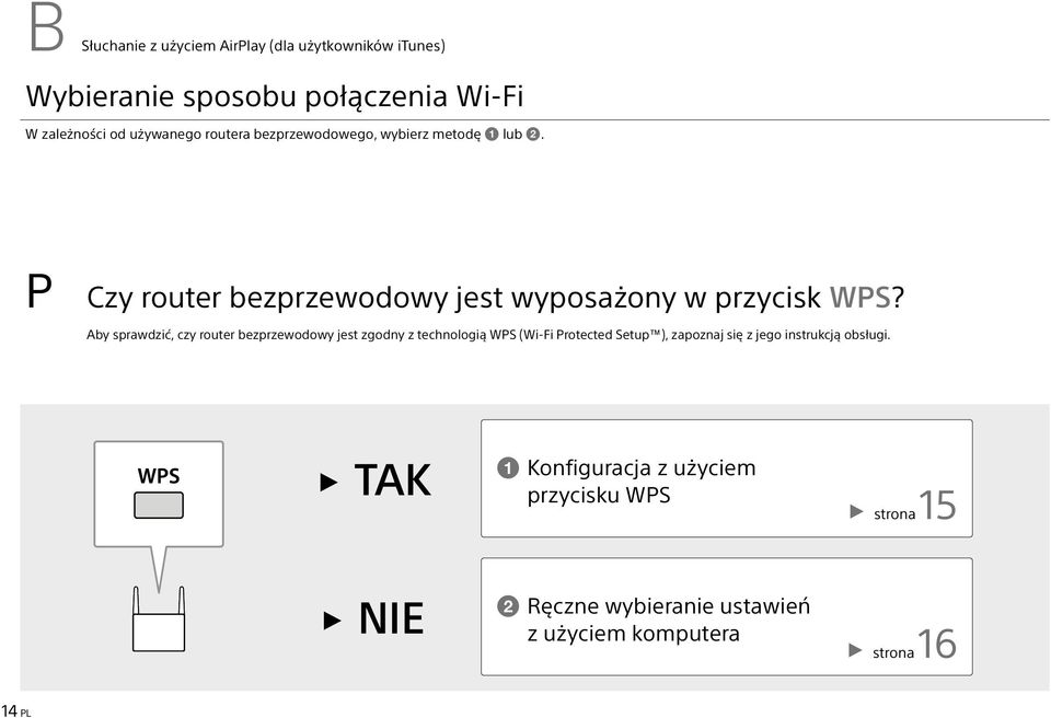 Aby sprawdzić, czy router bezprzewodowy jest zgodny z technologią WPS (Wi-Fi Protected Setup ), zapoznaj się z jego