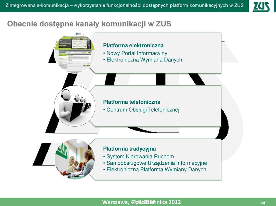 Danych Platforma telefoniczna Centrum Obsługi Telefonicznej Platforma tradycyjna System Kierowania Ruchem