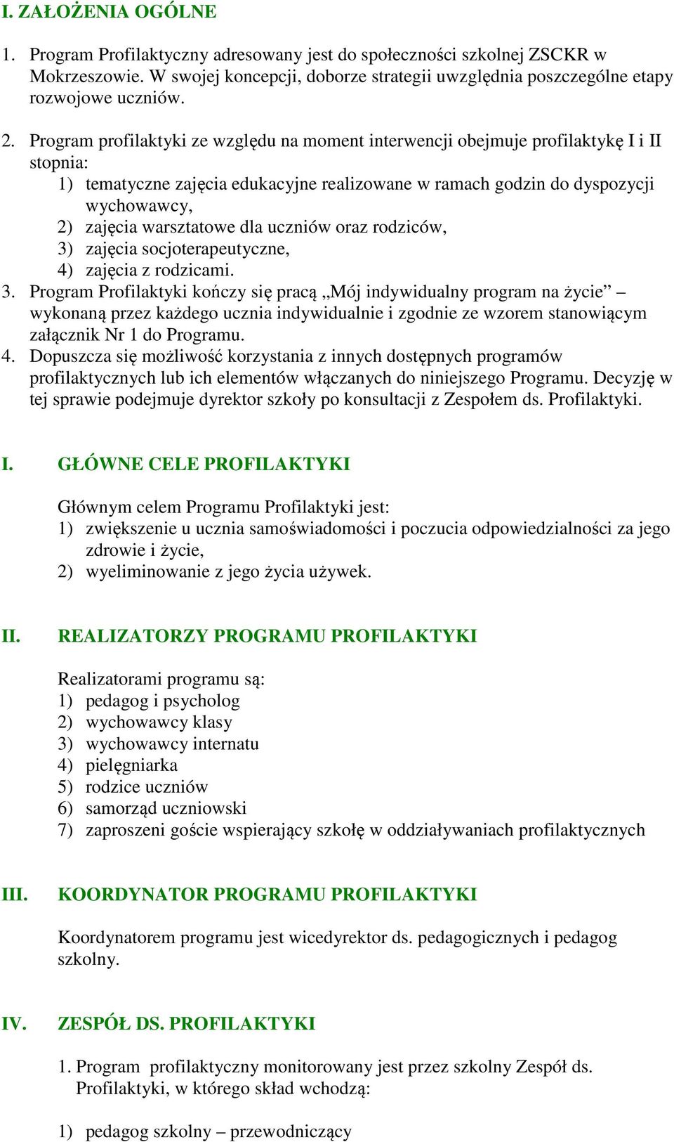 warsztatowe dla uczniów oraz rodziców, 3)