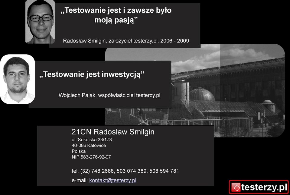 testerzy.pl 21CN Radosław Smilgin ul.