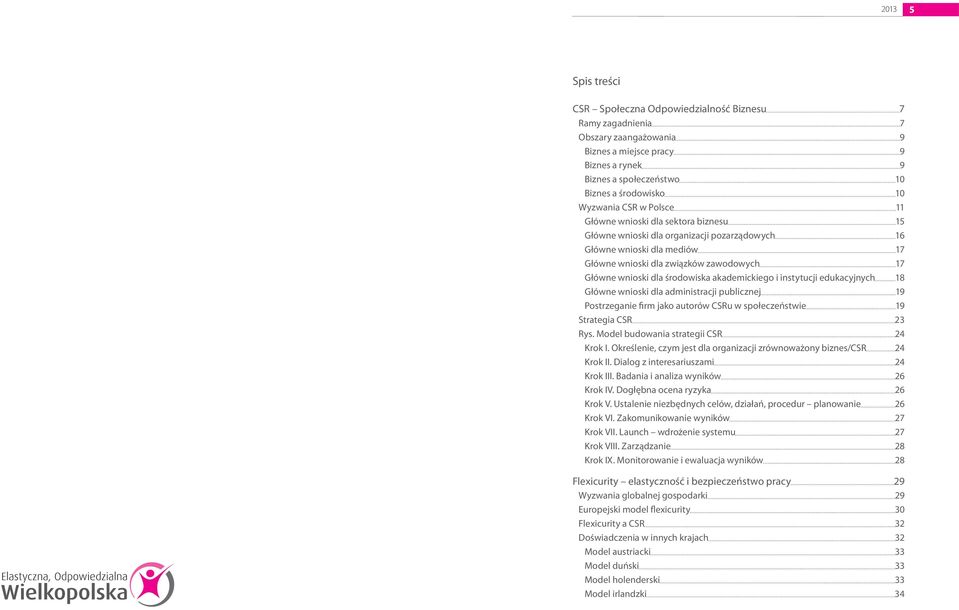 dla środowiska akademickiego i instytucji edukacyjnych 18 Główne wnioski dla administracji publicznej 19 Postrzeganie firm jako autorów CSRu w społeczeństwie 19 Strategia CSR 23 Rys.