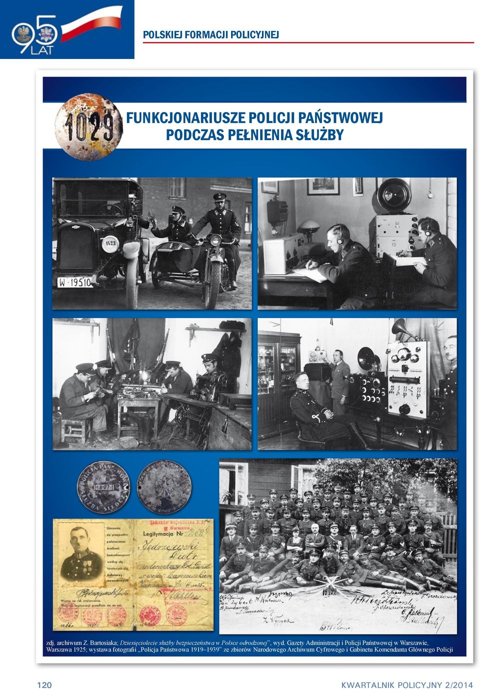 Gazety Administracji i Policji Państwowej w Warszawie, Warszawa 1925; wystawa fotografii Policja