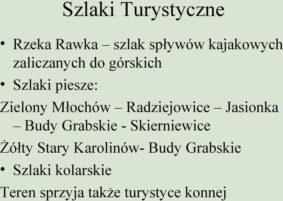 Radziejowice Jasionka Budy Grabskie - Skierniewice Żółty Stary