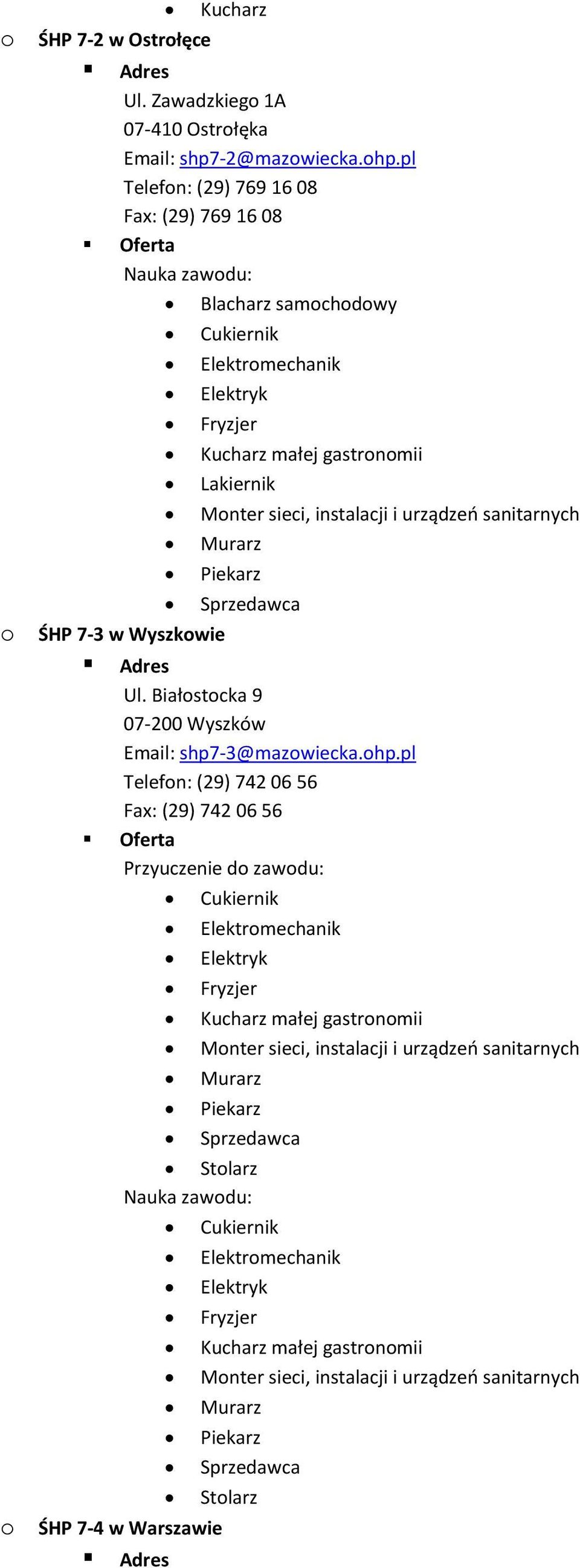 pl Telefon: (29) 769 16 08 Fax: (29) 769 16 08 Blacharz samochodowy o ŚHP