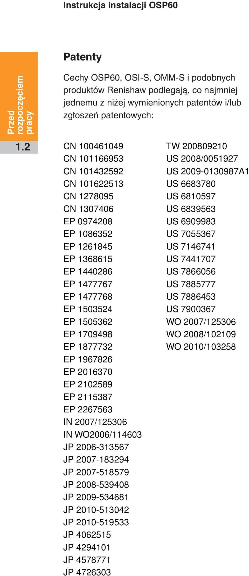 2 CN 100461049 CN 101166953 CN 101432592 CN 101622513 CN 1278095 CN 1307406 EP 0974208 EP 1086352 EP 1261845 EP 1368615 EP 1440286 EP 1477767 EP 1477768 EP 1503524 EP 1505362 EP 1709498 EP 1877732 EP