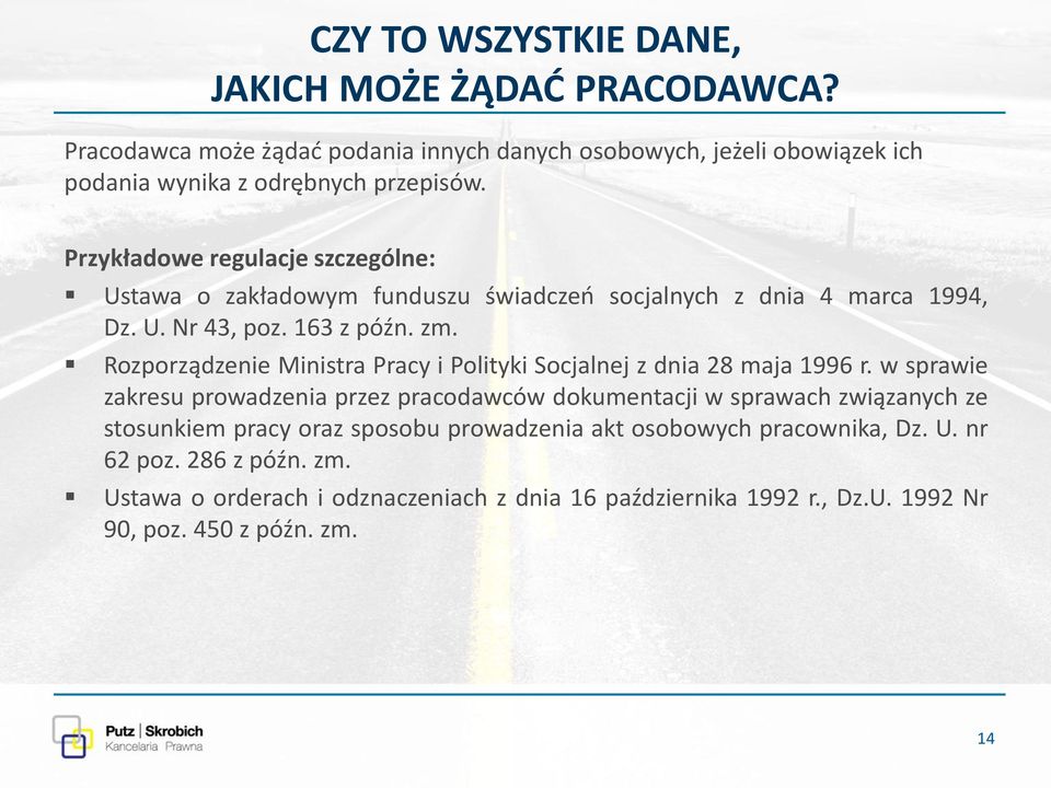 Rozporządzenie Ministra Pracy i Polityki Socjalnej z dnia 28 maja 1996 r.