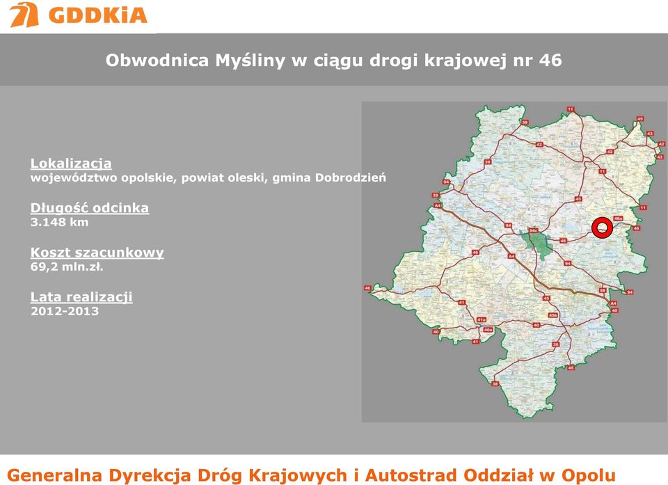 gmina Dobrodzień Długość odcinka 3.