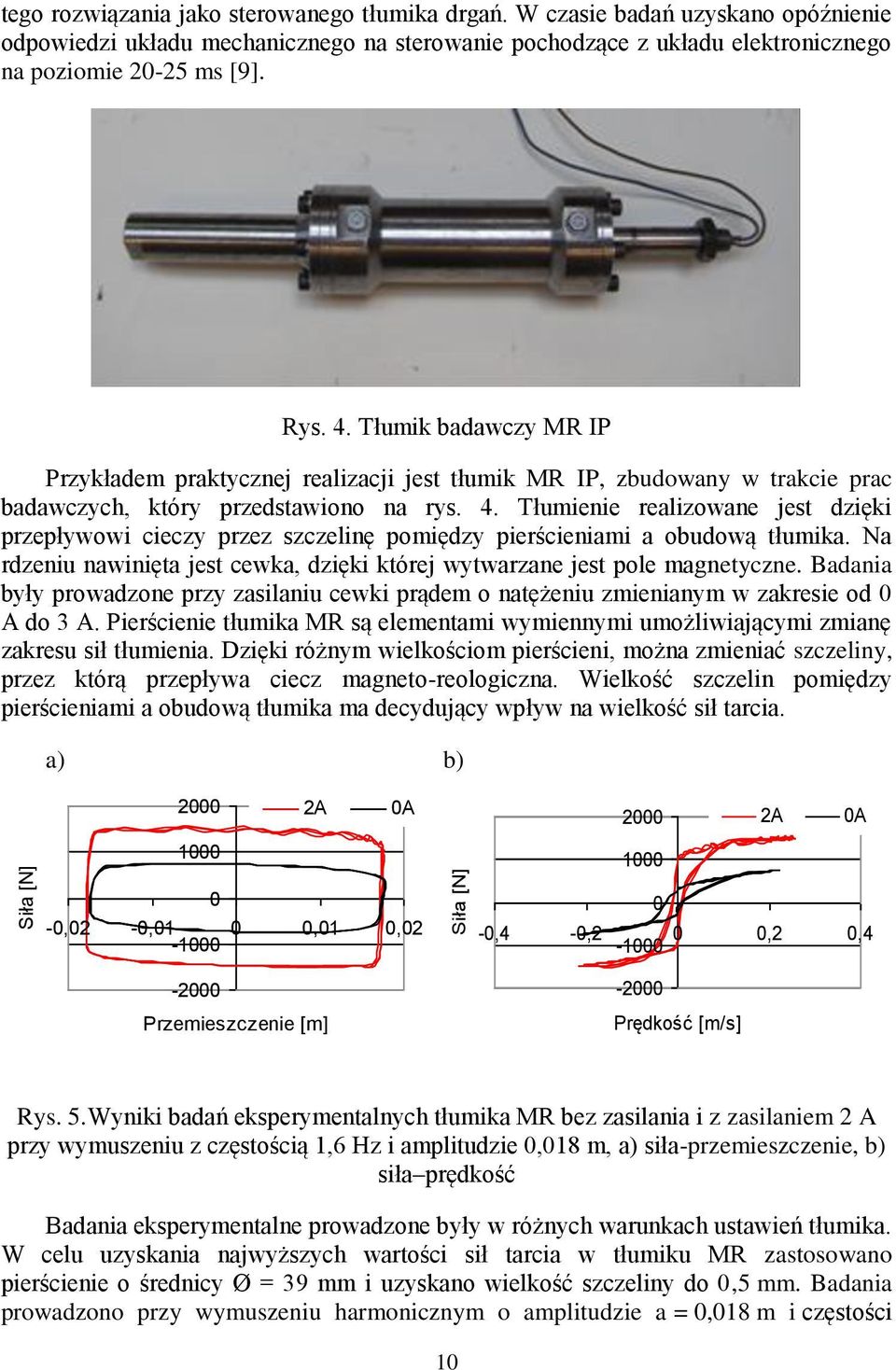 Tłumi badawczy MR IP Przyładem pratycznej realizacji jest tłumi MR IP, zbudowany w tracie prac badawczych, tóry przedstawiono na rys. 4.