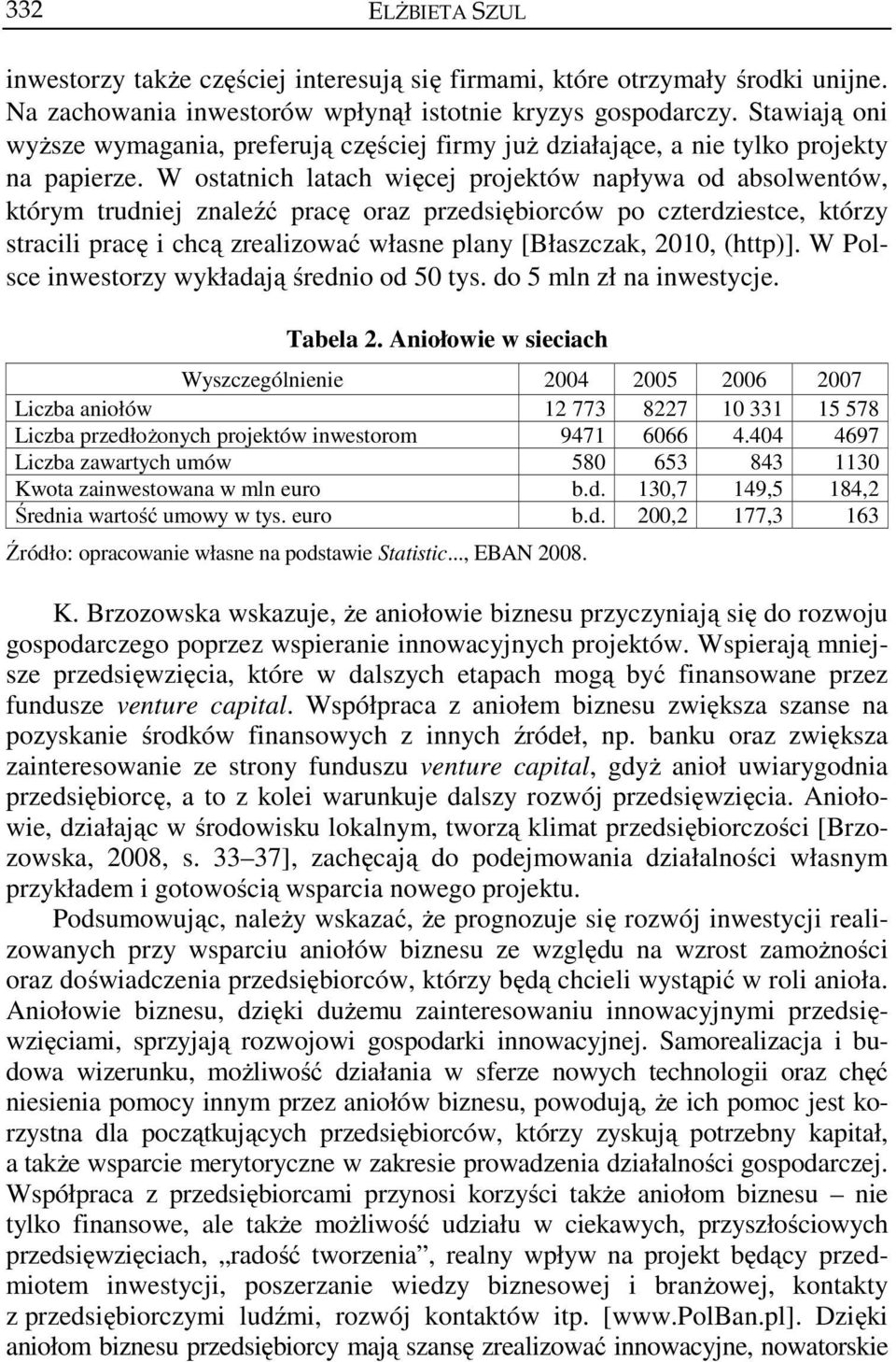 W ostatnich latach więcej projektów napływa od absolwentów, którym trudniej znaleźć pracę oraz przedsiębiorców po czterdziestce, którzy stracili pracę i chcą zrealizować własne plany [Błaszczak,