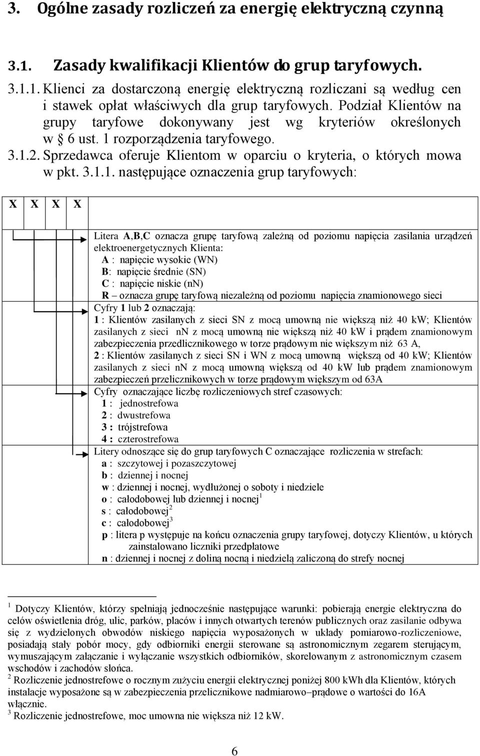 rozporządzenia taryfowego. 3.1.