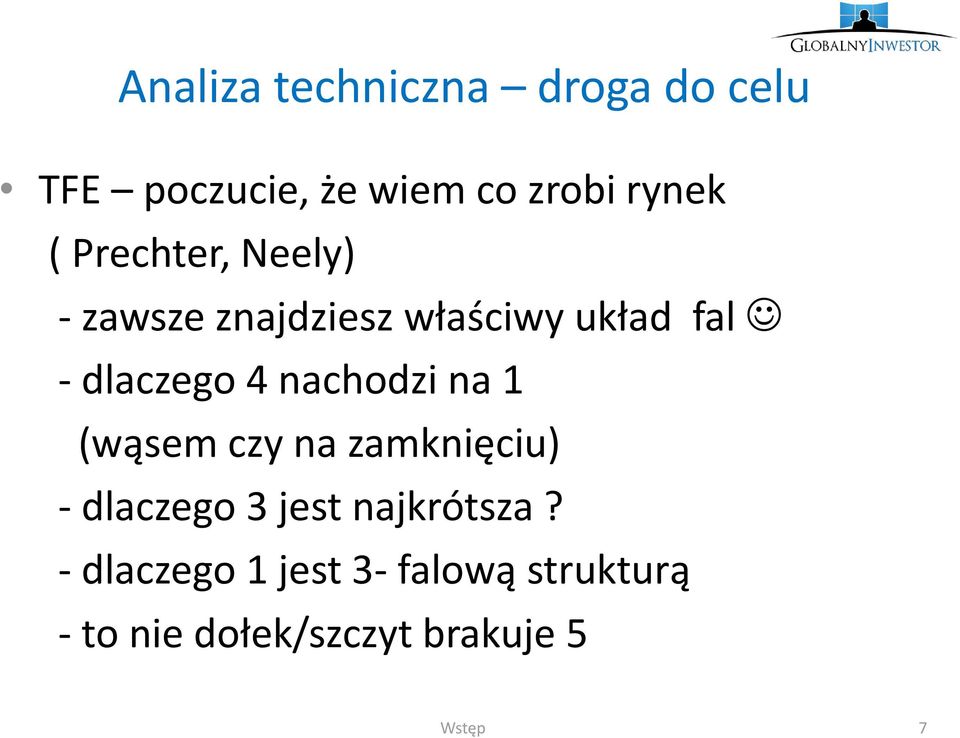 nachodzi na 1 (wąsem czy na zamknięciu) - dlaczego 3 jest najkrótsza?