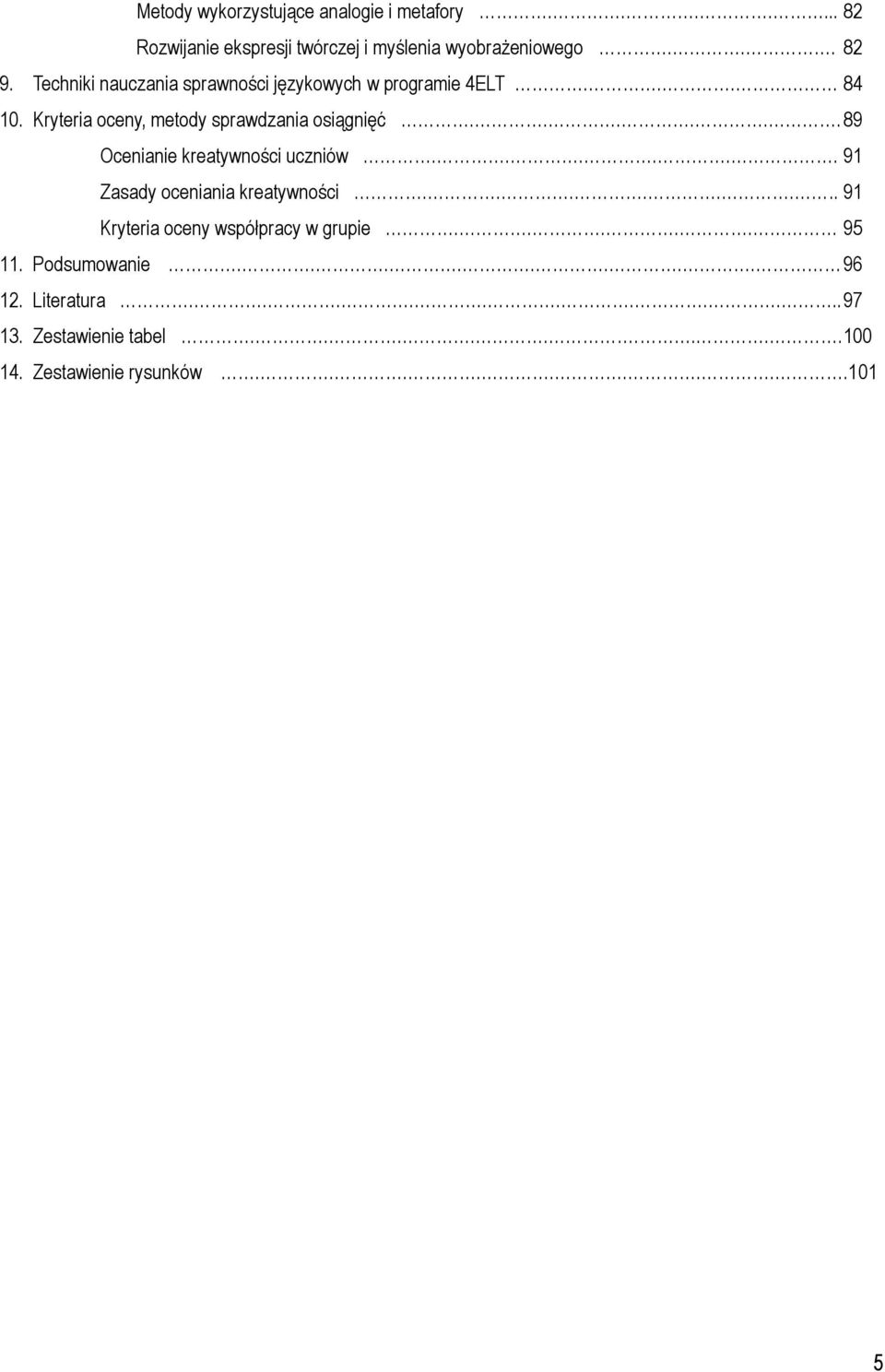 ..... 89 Ocenianie kreatywności uczniów...... 91 Zasady oceniania kreatywności........ 91 Kryteria oceny współpracy w grupie.