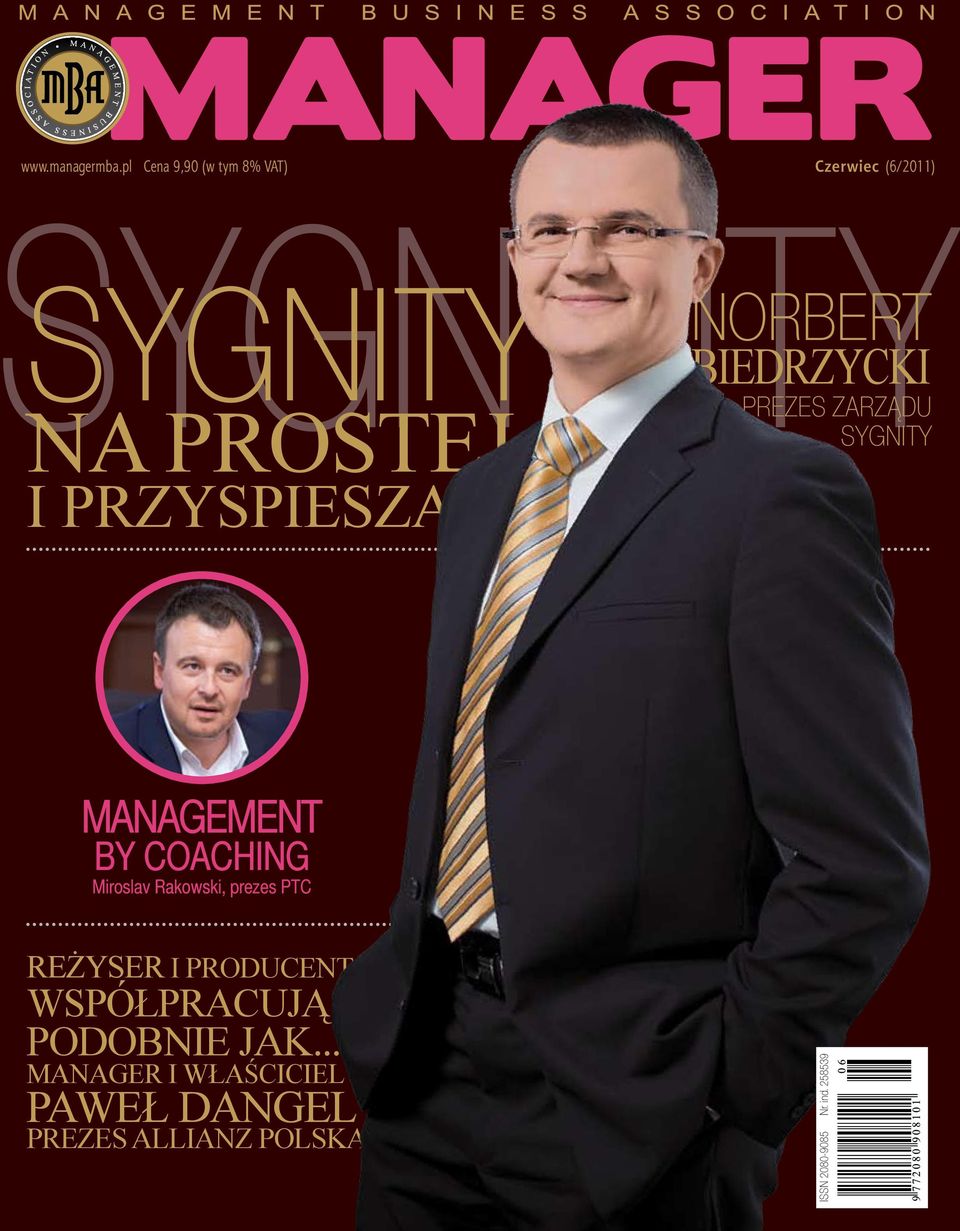 przyspiesza Norbert Biedrzycki prezes zarządu Sygnity Management by coaching