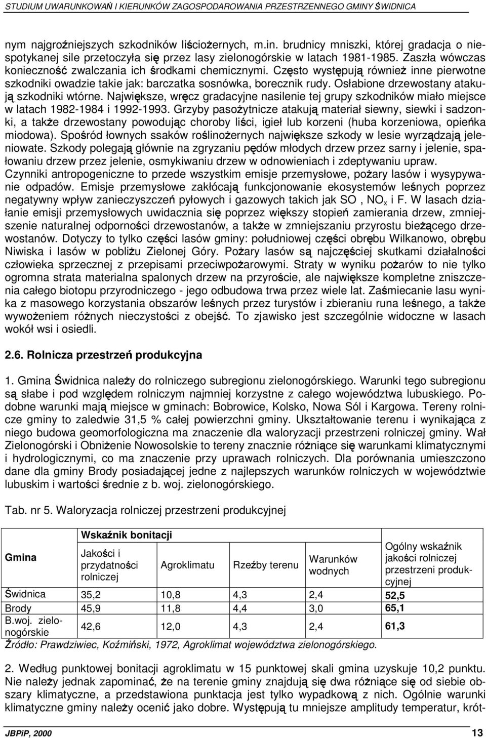 Osłabione drzewostany ataku- szkodniki wtórne. Największe, wręcz gradacyjne nasilenie tej grupy szkodników miało miejsce w latach 1982-1984 i 1992-1993.