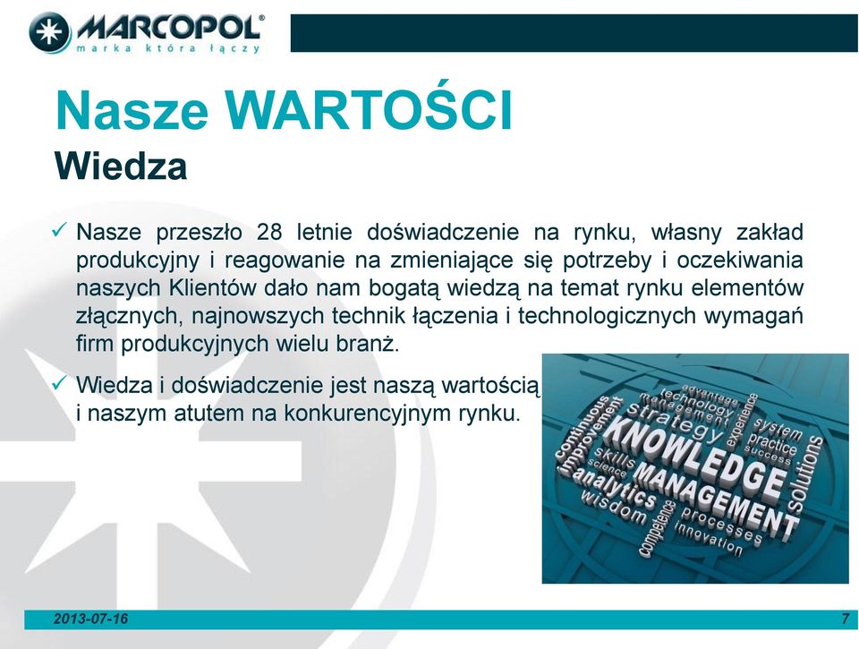 rynku elementów złącznych, najnowszych technik łączenia i technologicznych wymagań firm produkcyjnych