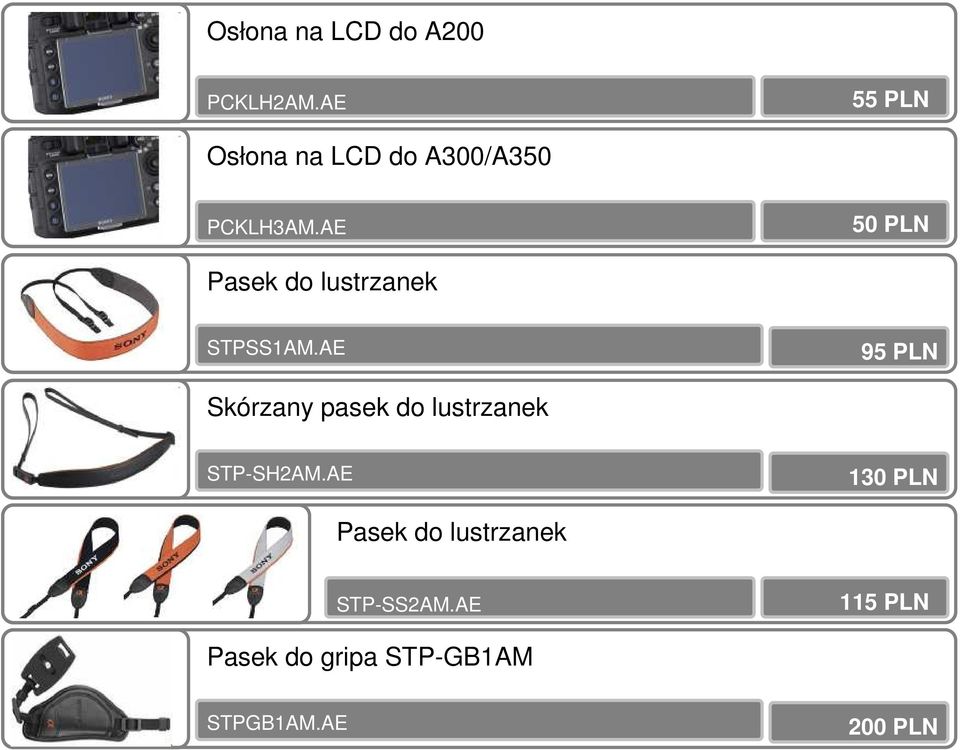 AE 50 PLN Pasek do lustrzanek STPSS1AM.