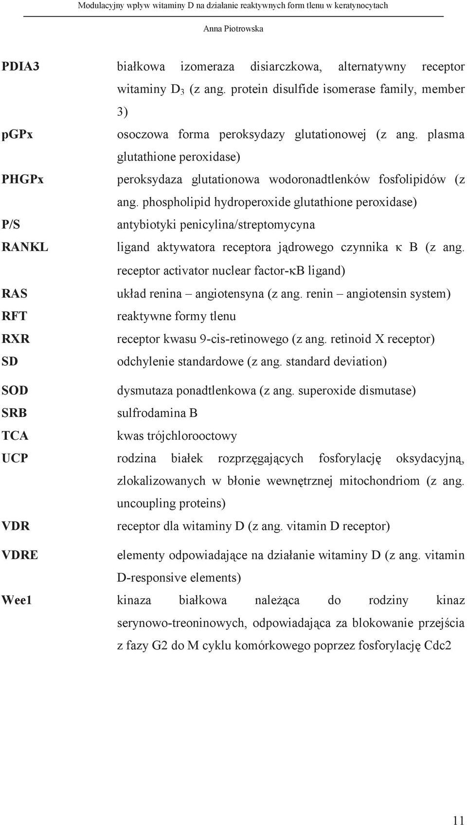 phospholipid hydroperoxide glutathione peroxidase) P/S antybiotyki penicylina/streptomycyna RANKL ligand aktywatora receptora jądrowego czynnika κ B (z ang.