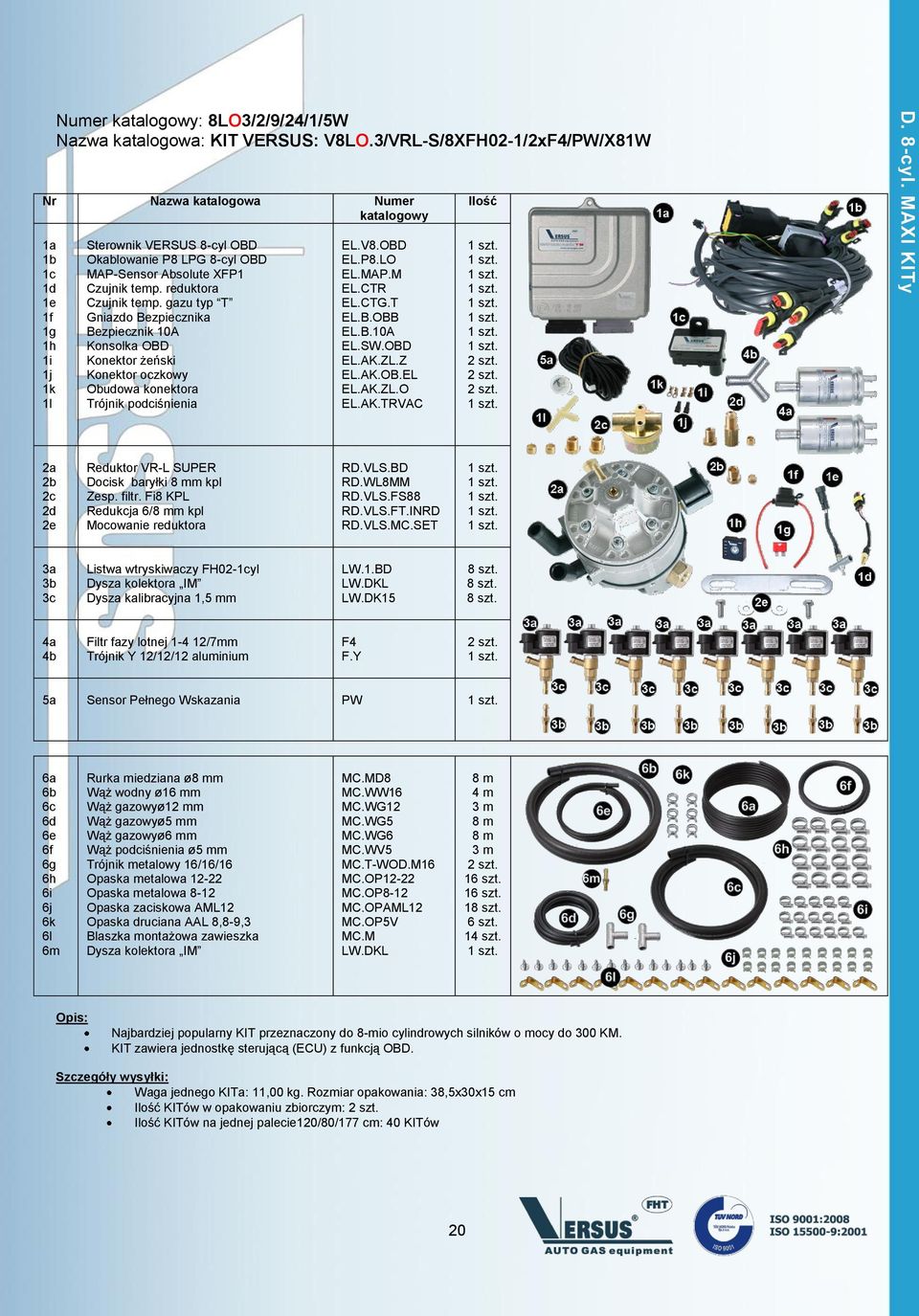 SET Listwa wtryskiwaczy FH02-yl Dysza kalibracyjna m LW.1.BD 4a 4b Filtr fazy lotnej 1-4 12/7mm Trójnik Y 12/12/12 aluminium F4 F.