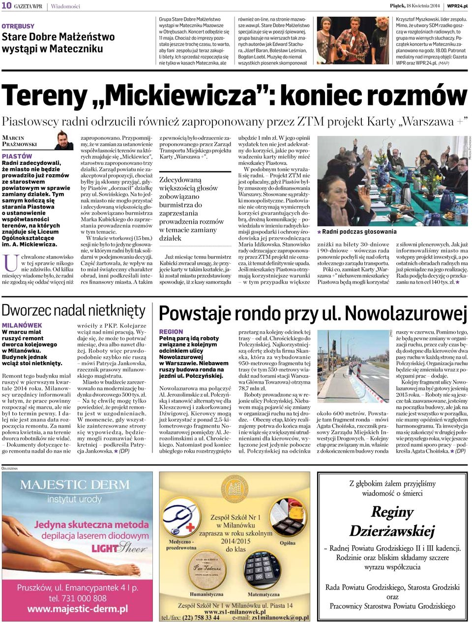 Ich sprzedaż rozpoczęła się nie tylko w kasach Matecznika, ale również on-line, na stronie mazwosze.waw.pl.