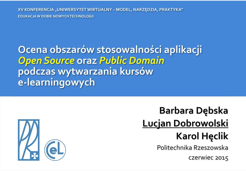 Source oraz Public Domain podczas wytwarzania kursów e-learningowych