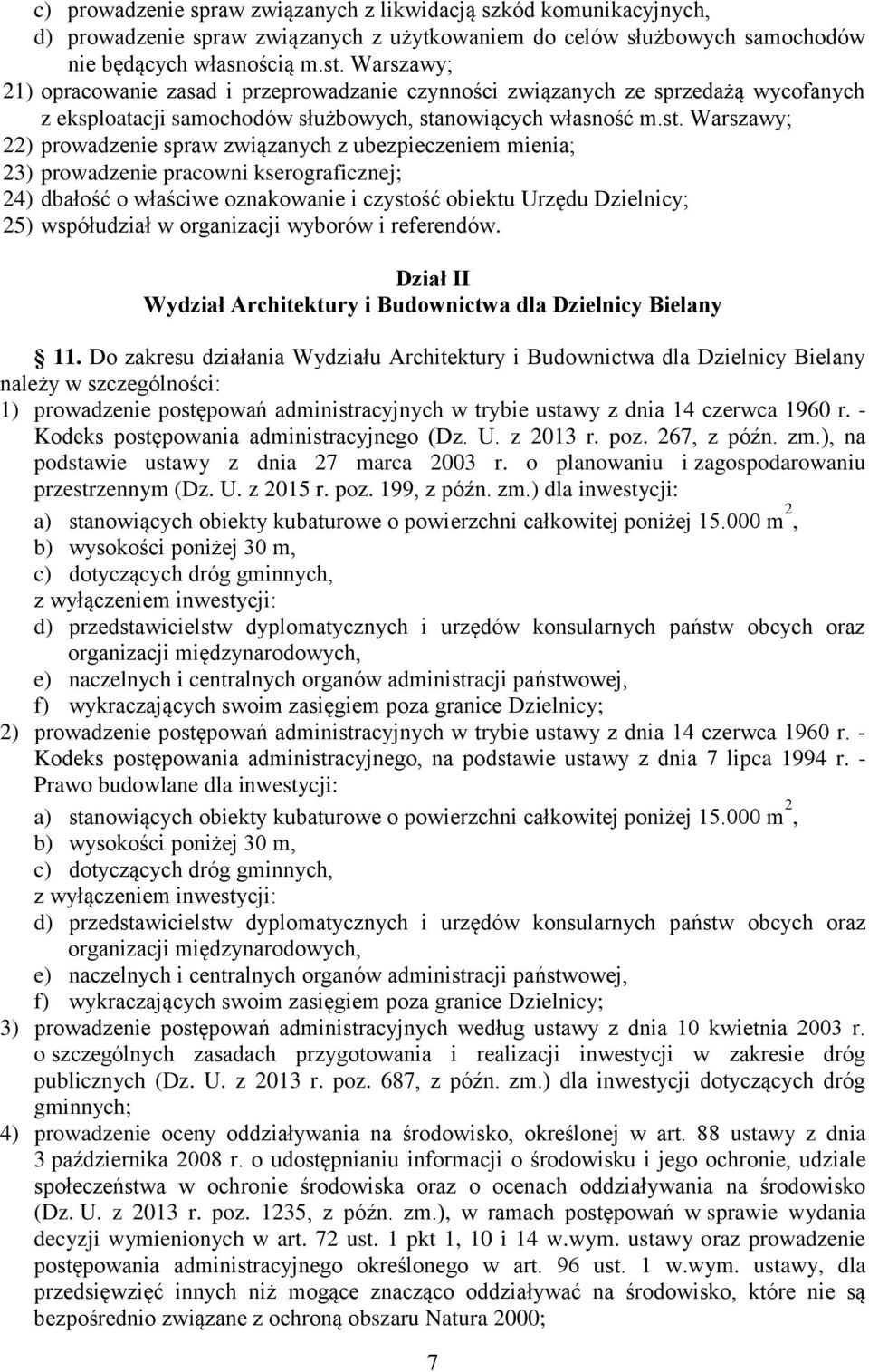 nowiących własność m.st.