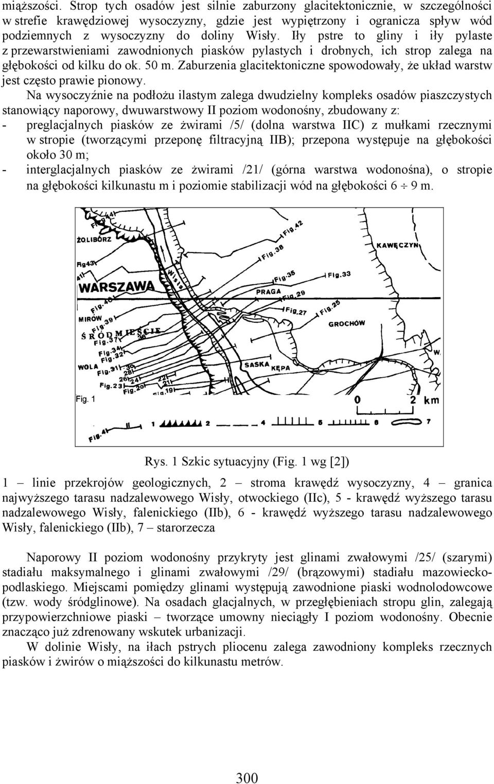 Iły pstre to gliny i iły pylaste z przewarstwieniami zawodnionych piasków pylastych i drobnych, ich strop zalega na głębokości od kilku do ok. 50 m.