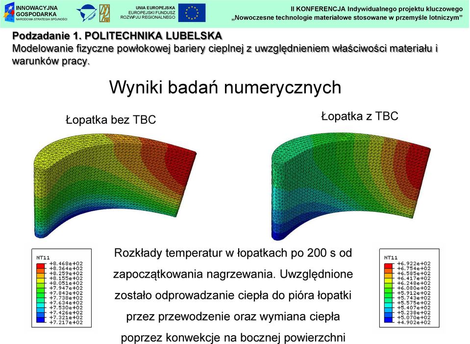 materiału i warunków pracy.