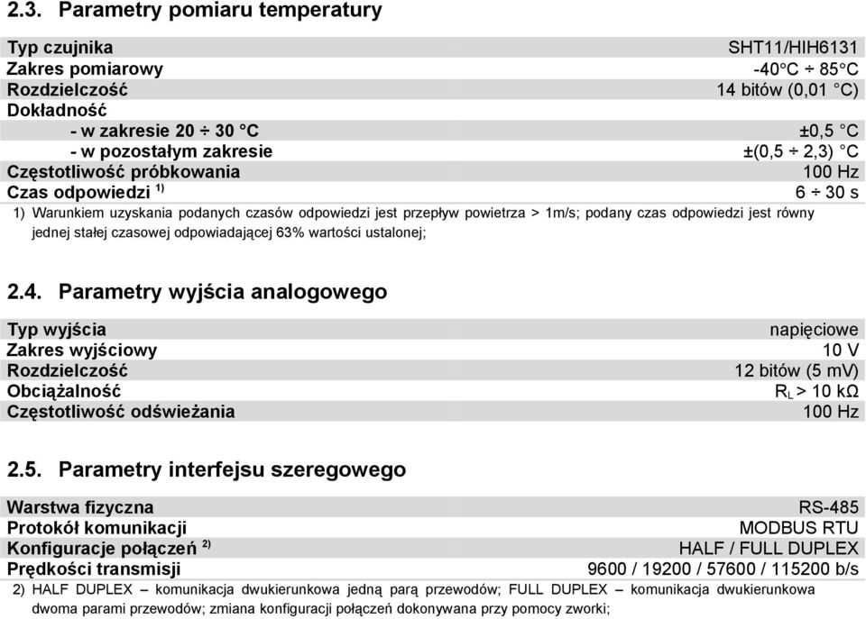 odpowiadającej 63% wartości ustalonej; 2.4.