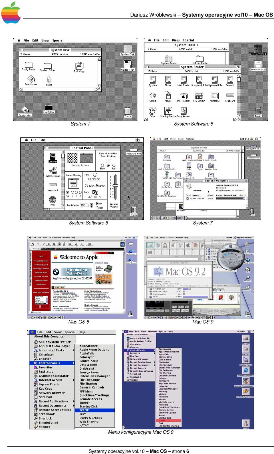 9 Menu konfiguracyjne Mac OS 9