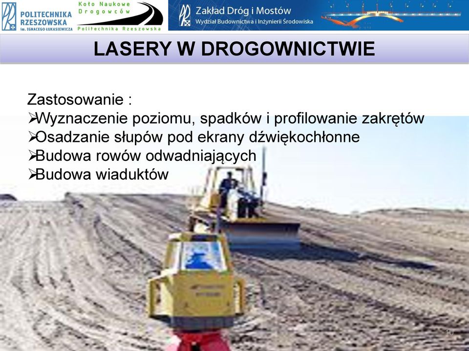 zakrętów Osadzanie słupów pod ekrany