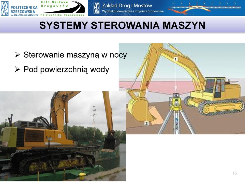 maszyną w nocy Pod