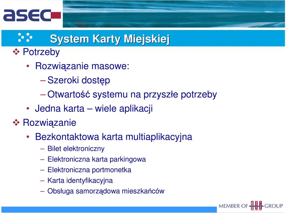 Bezkontaktowa karta multiaplikacyjna Bilet elektroniczny Elektroniczna karta