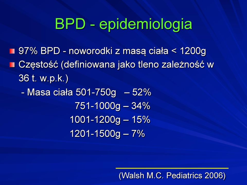 Częstość (definiowana jako tleno zależność w 36 t. w.p.