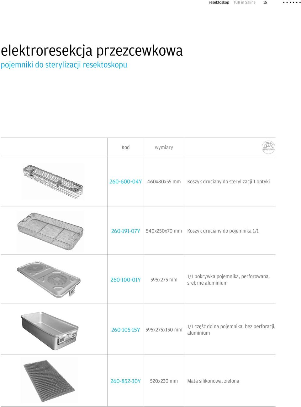 do pojemnika 1/1 260-100-01Y 595x275 mm 1/1 pokrywka pojemnika, perforowana, srebrne aluminium 260-105-15Y