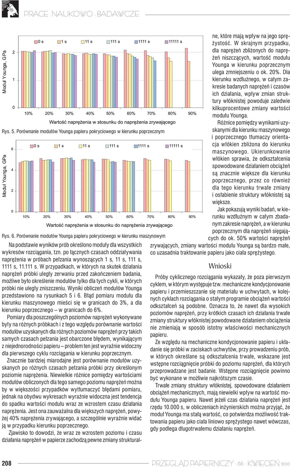 po łącznych czasach oddziaływania naprężenia w próbach pełzania wynoszących 1 s, 11 s, 111 s,