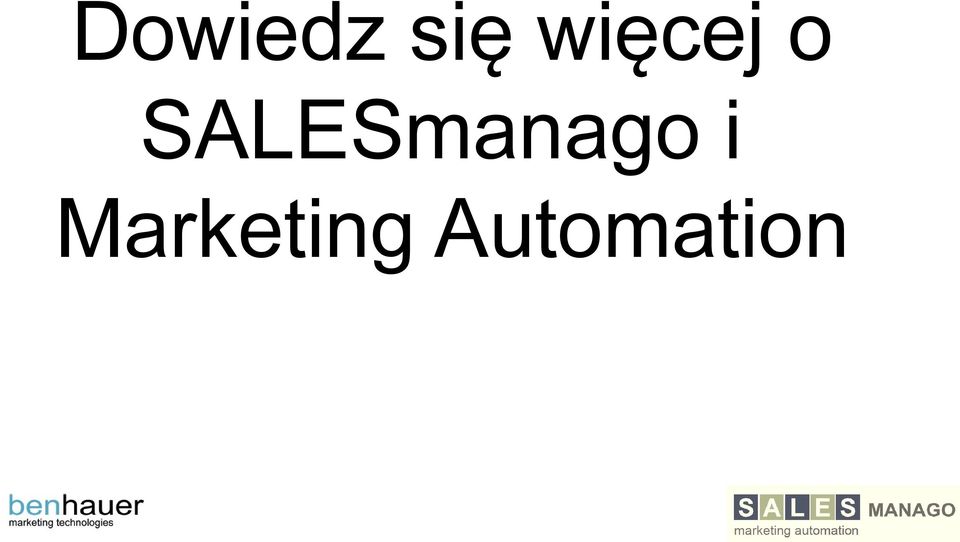 SALESmanago i